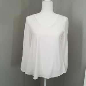 Off-White Open Shoulder Top